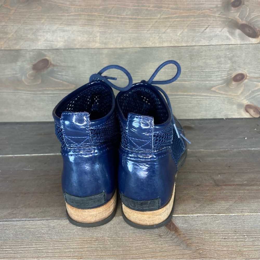 Sorel major womens size 6 shoes blue patent leather mesh ankle boots - Picture 4 of 8